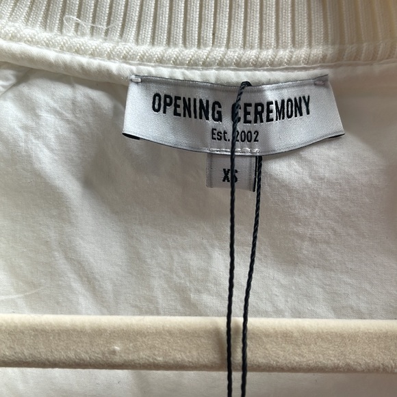 *Opening Ceremony White Bomber Jacket Sz XS - Picture 15 of 15